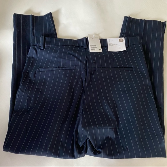 NWT Super Stretch Ankle Length Pin Stripe Slacks 14 - Picture 3 of 5